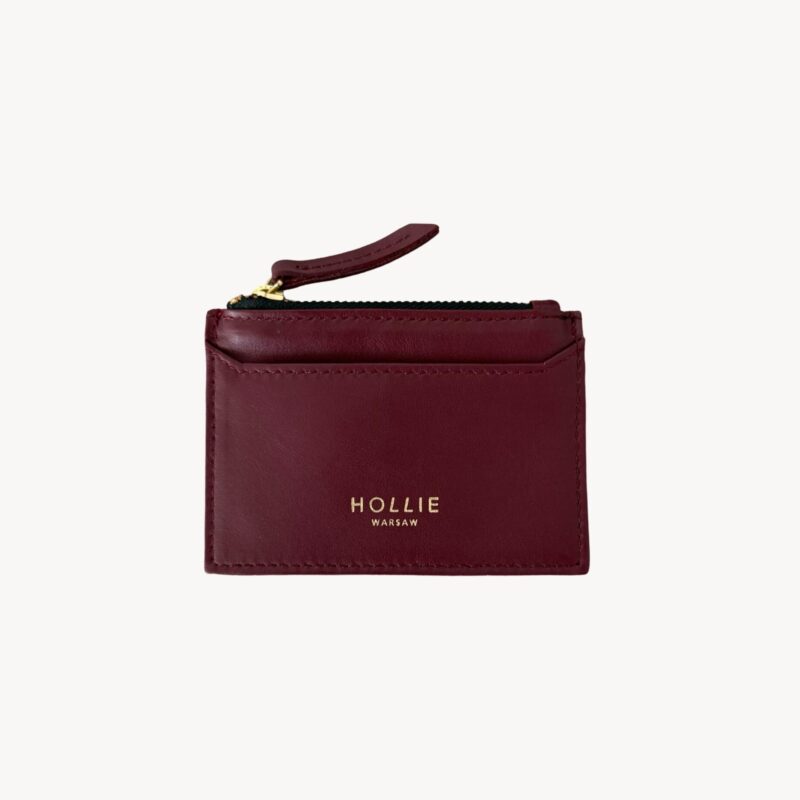 Hollie Etui na karty Burgund